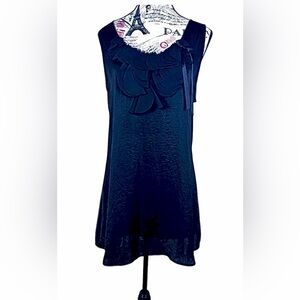 MK West Kei USA  Chic fun Flirty Black Ruffle Dress size Medium